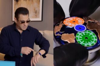A look into Salman Khan's saphire watch with Indian flag worth Rs 41 lakhs