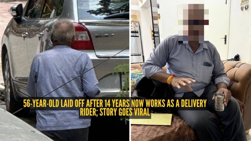 'Aaj kaam hi nahi tha, wait kar raha tha kaam ke liye': 56-year-old laid off after 14 years now works as a delivery rider; st