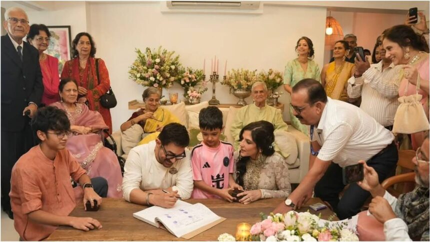 Aamir-Gauri wedding: First pic of couple as husband-wife is out