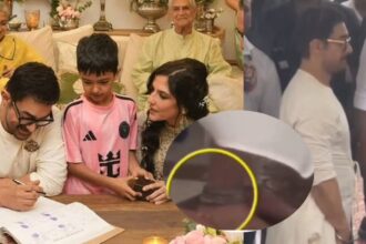 Aamir's chunky silver anklet steals the show at this wedding with Gauri: WATCH VIDEO