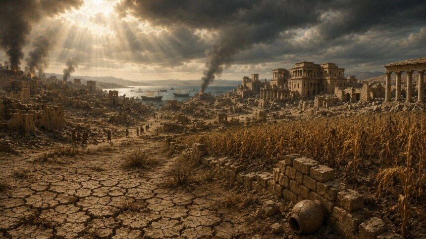 Around 1200 BCE, major Mediterranean civilisations began collapsing; scientists have now reconstructed the climate conditions