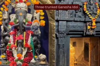 At this unique temple in Maharashtra, Lord Ganesha has three trunks and a secret underwater chamber; how travellers can reach