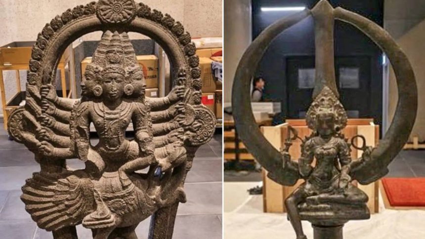 Aus to return 2 idols, trident stolen from TN temples