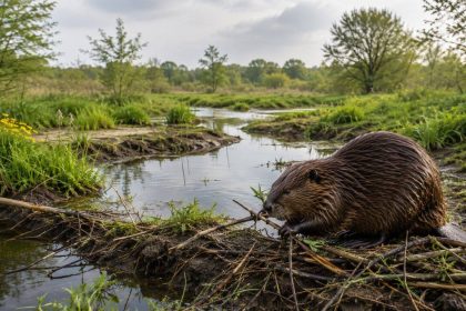 Britain hunted beavers to extinction around 400 years ago, but they are now returning to England's wetlands to rebuild rivers