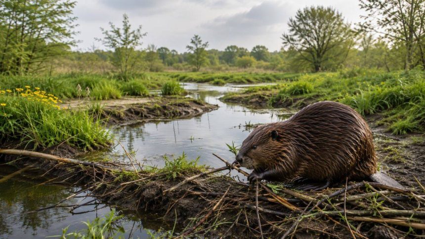 Britain hunted beavers to extinction around 400 years ago, but they are now returning to England's wetlands to rebuild rivers