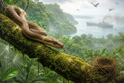 Brown tree snakes reached Guam hidden in military cargo during World War II, and it triggered an ecological collapse that wip