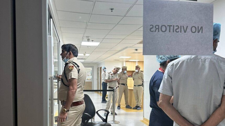 'Cops everywhere': Wife Gitanjali shares photo from hospital, claims Wangchuk under constant vigil