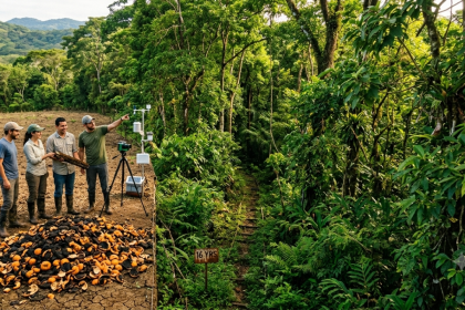 Costa Rica covered a dead pasture with 12,000 tonnes of orange peel. Sixteen years later, scientists found a thriving forest