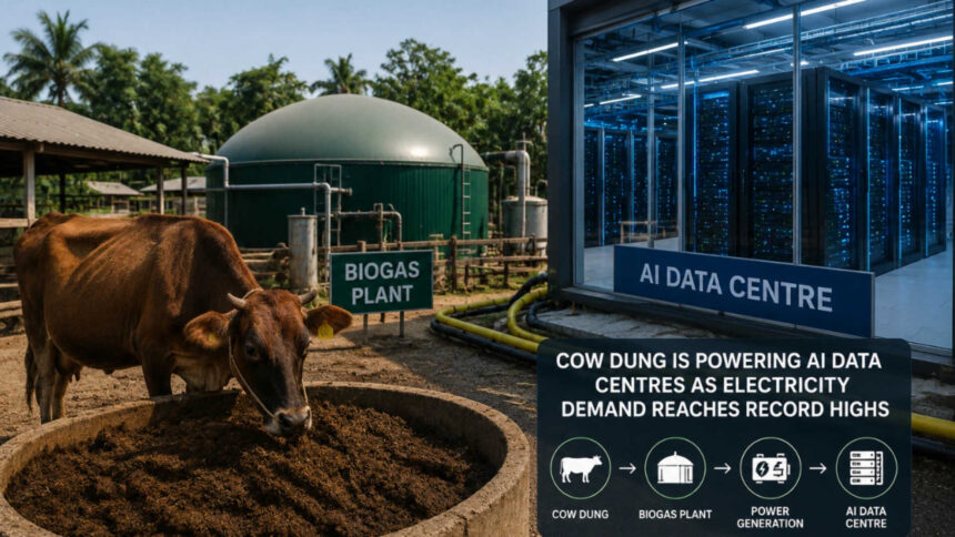 Cow dung is powering AI data centres as electricity demand reaches record highs