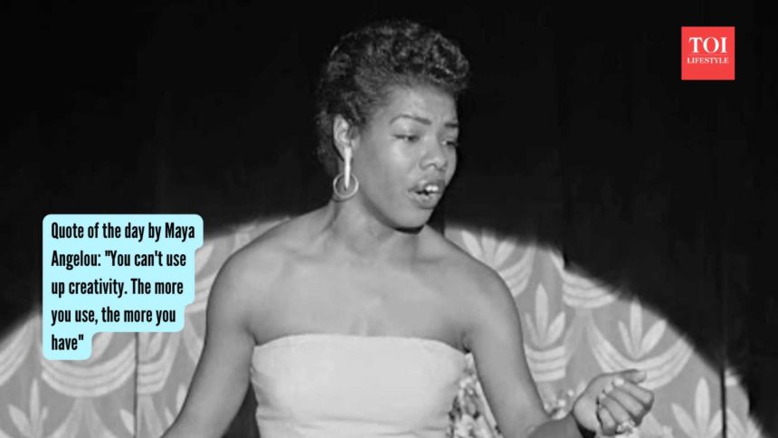 Creativity Grows With Use: Maya Angelou quote shows why practice matters; boosts resilience