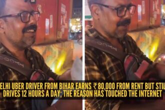 Delhi Uber driver from Bihar earns ₹80,000 from rent but still drives 12 hours a day; the reason has touched the internet
