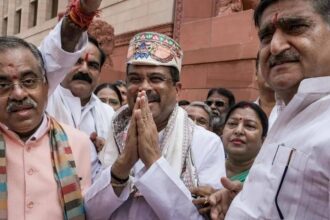 'Dharmendra Pradhan Zindabad': Ex-education minister gets rousing welcome in Parliament; oppn fumes