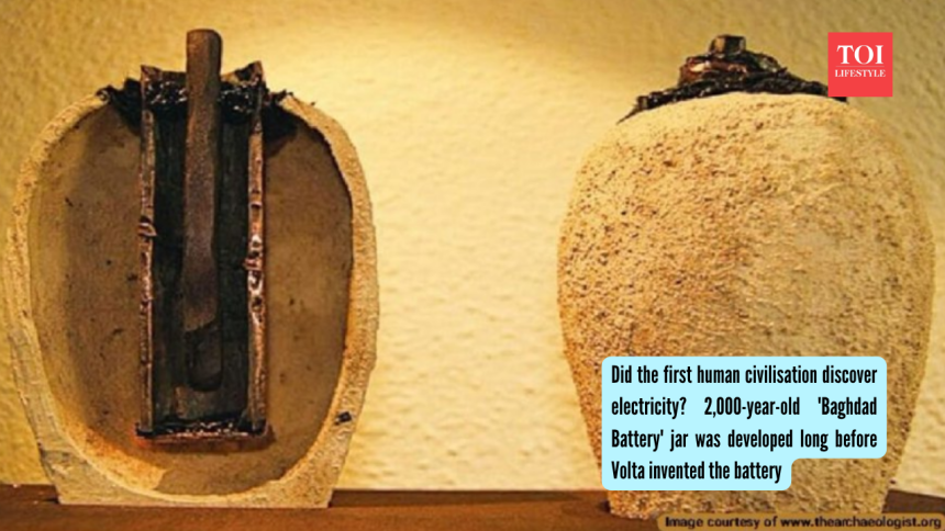 Did the first human civilisation discover electricity? 2,000-year-old 'Baghdad Battery' jar was developed long before Volta i
