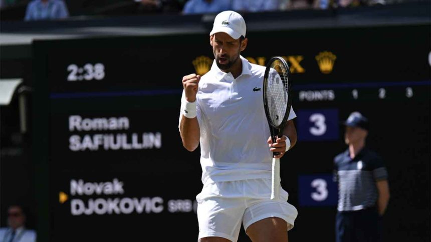 Djokovic breaks Federer's all-time Wimbledon record