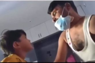 "Don't cry, you're a good boy": A dying father's last conversation with his young son is leaving millions in tears and remind