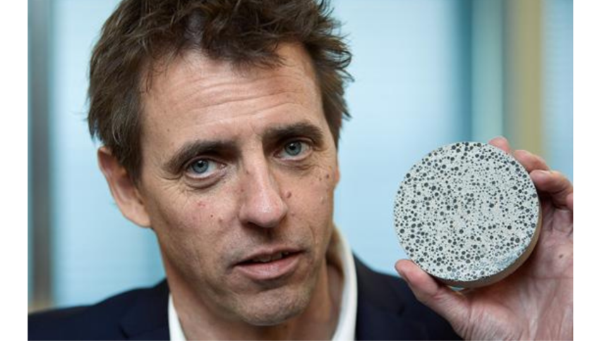 Dutch scientist created bacteria that repair cracked buildings by turning cracks into stone, making concrete heal itself and