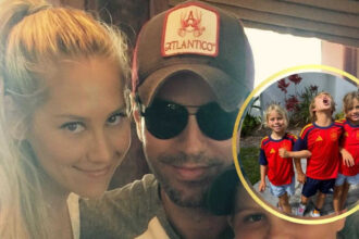 Enrique Iglesias, Anna Kournikova's kids celebrate Spain's win