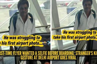 First-time flyer wanted a selfie before boarding; stranger's kind gesture at Delhi airport goes viral