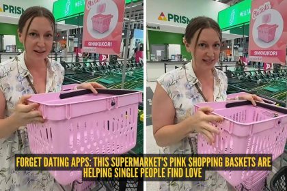 Forget dating apps! This supermarket's pink shopping baskets are helping single people find love