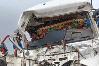 Hazaribag: Two Trailer Trucks Collide Near Barsot Bridge, Driver Injured