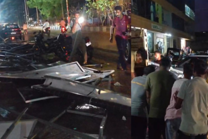 Heavy rain batters Rajasthan: Man killed, two grandsons injured after solar panels ripped off hotel rooftop crash onto road