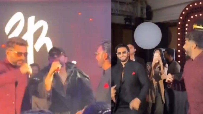 Himesh Reshammiya sings as Ranveer-Arjun groove at Anshula's reception: VIDEO