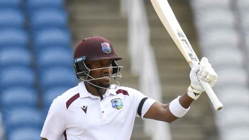 Hodge's unbeaten 83 helps WI reach 194/3 vs Pakistan on Day 1