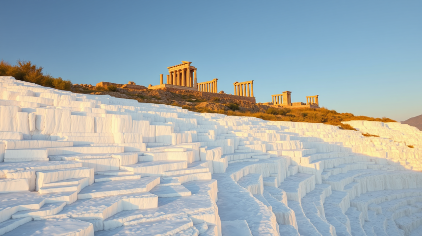 How Turkey's Pamukkale formed dazzling white terraces over thousands of years