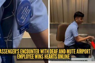 'I cannot hear or speak, but I will be happy to assist': Passenger's encounter with deaf and mute airport employee wins heart