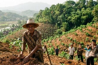 In 1996, Indonesia's 'crazy' tree planter who was mocked for his mission planted 11,000 trees and turned barren hills into a