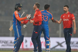 IND vs ENG Live, 1st T20I: Abhishek, Shreyas guide India to 189, England need 190