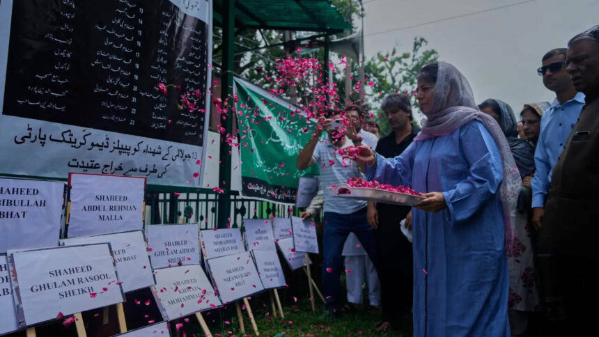 Jammu & Kashmir administrtion seals Martyrs’ Graveyard; Omar, Mehbooba pay homage at party offices