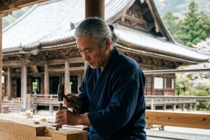 Japan does not use modern nails to repair centuries-old temples. Instead, master craftsmen rely on an ancient woodworking tec