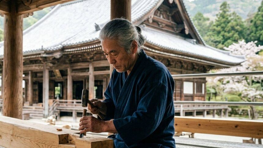 Japan does not use modern nails to repair centuries-old temples. Instead, master craftsmen rely on an ancient woodworking tec