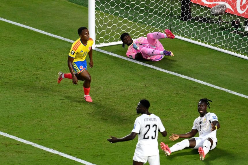 Jhon Arias strike sends Colombia into FIFA World Cup Round of 16