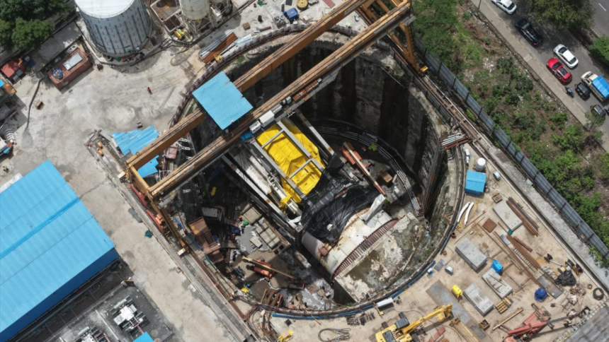 Making waves underground: India's first undersea rail tunnel takes shape