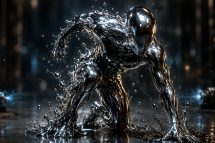 Meet the magnetic liquid metal robot: It merges and squeezes through tiny gaps like a living cell