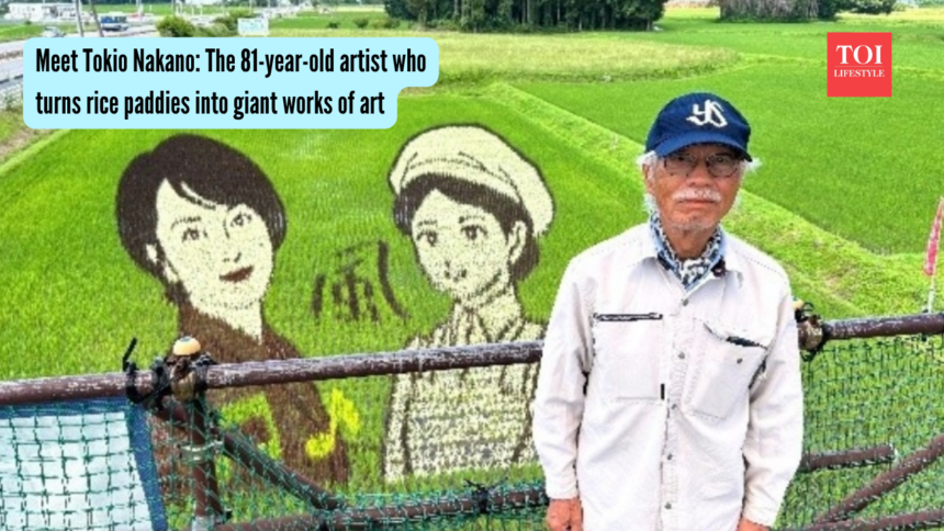 Meet Tokio Nakano: The 81-year-old artist who turns rice paddies into giant works of art