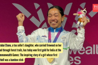 Mirabai Chanu, a tea seller's daughter, who carried firewood on her head through forest trails, has today won first gold for