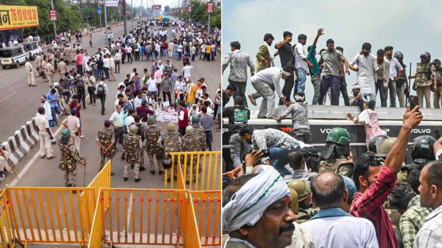 MP farmers breach barricades, reach within 1 km of CM Mohan Yadav's residence over moong MSP
