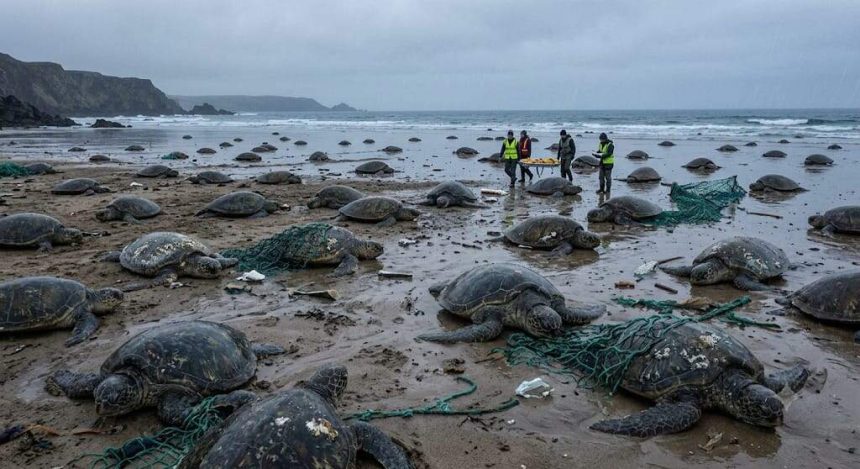 Nearly 150 turtles washed ashore after a brutal Canadian winter