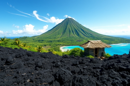 One of America's most active volcanoes: How Pagan Island became home to just two residents