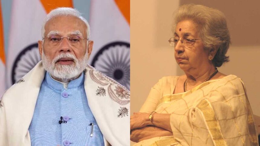 PM Narendra Modi pays tribute to Vijaya Mehta as she passes away at 91