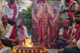 'Portrayed as Lord Krishna': BJP slams Samajwadi Party for 'mocking Hindus' over Akhilesh's birthday havan