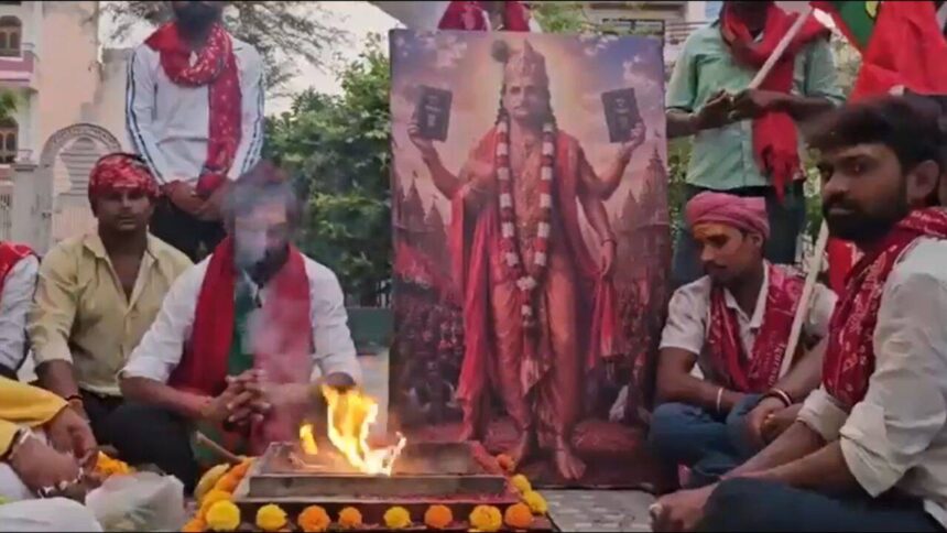 'Portrayed as Lord Krishna': BJP slams Samajwadi Party for 'mocking Hindus' over Akhilesh's birthday havan