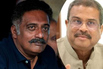 Prakash Raj reacts to Dharmendra Pradhan's resignation