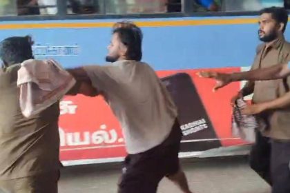 Pvt company bus driver, son arrested for assaulting govt crew member
