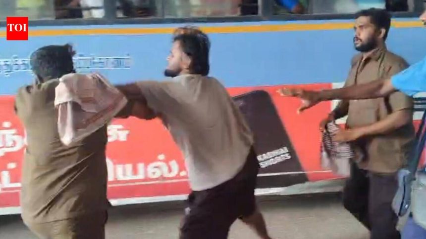 Pvt company bus driver, son arrested for assaulting govt crew member