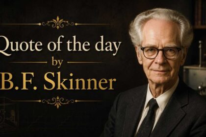 Quote of the day by B.F. Skinner: "We are only just beginning to understand the power of love because…"