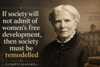 Quote of the day by Elizabeth Blackwell: Why "If society will not admit of woman's.." is a timeless call for equality
